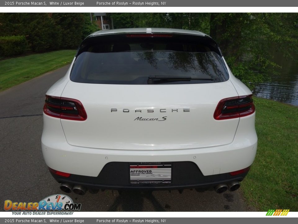 2015 Porsche Macan S White / Luxor Beige Photo #5