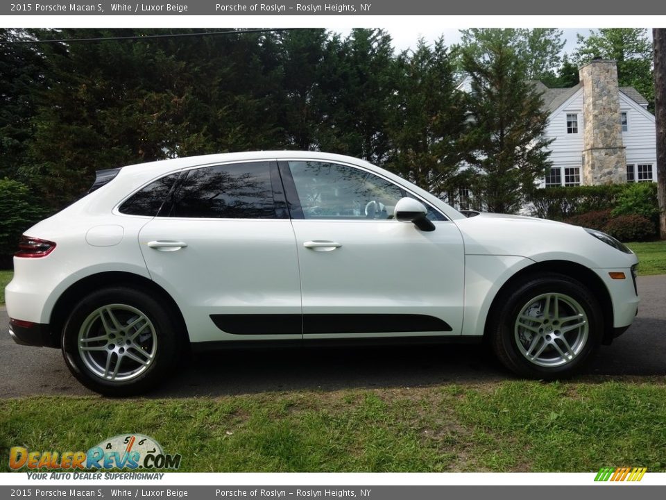 2015 Porsche Macan S White / Luxor Beige Photo #7