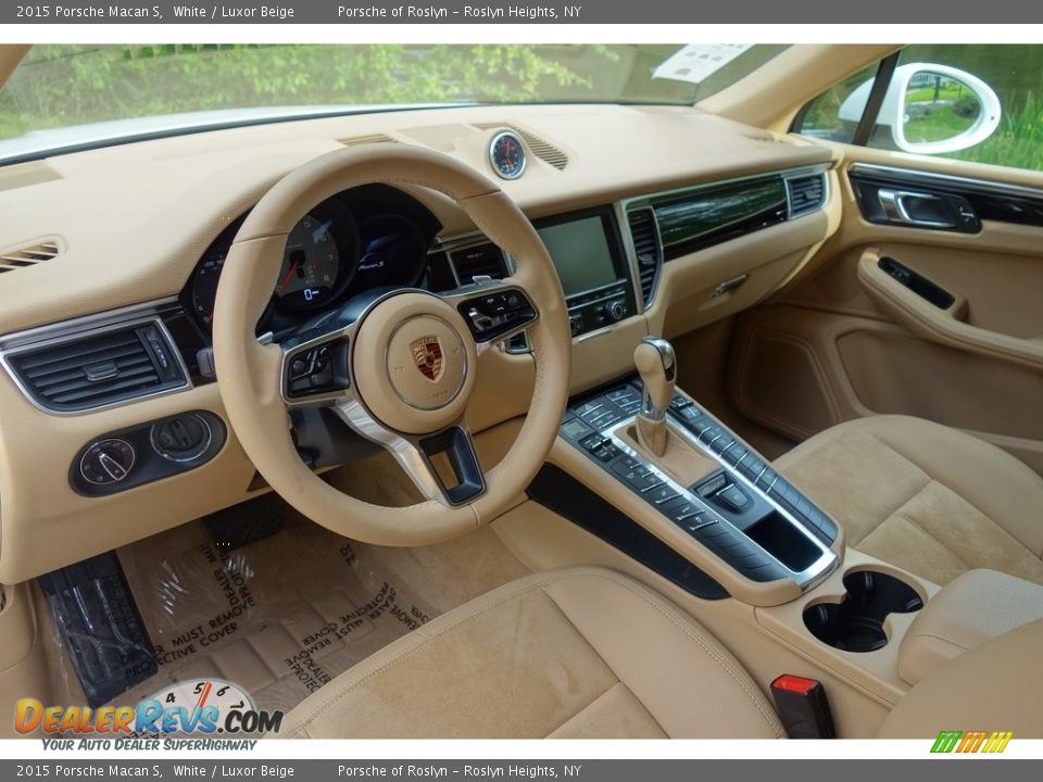 2015 Porsche Macan S White / Luxor Beige Photo #10