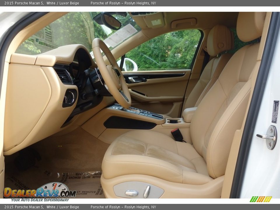 2015 Porsche Macan S White / Luxor Beige Photo #11