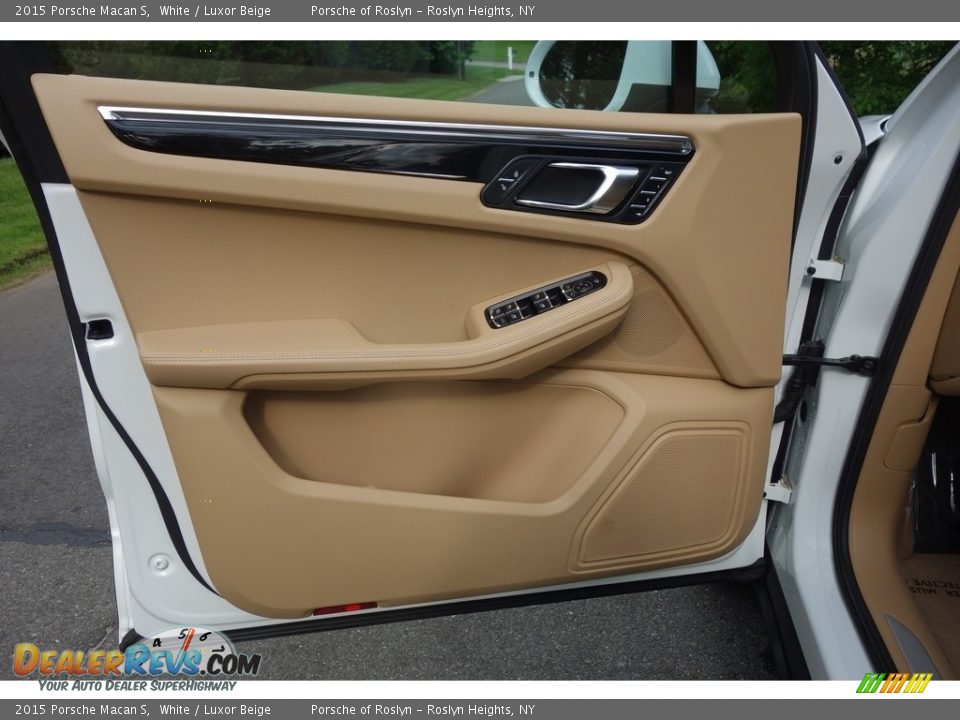 2015 Porsche Macan S White / Luxor Beige Photo #12