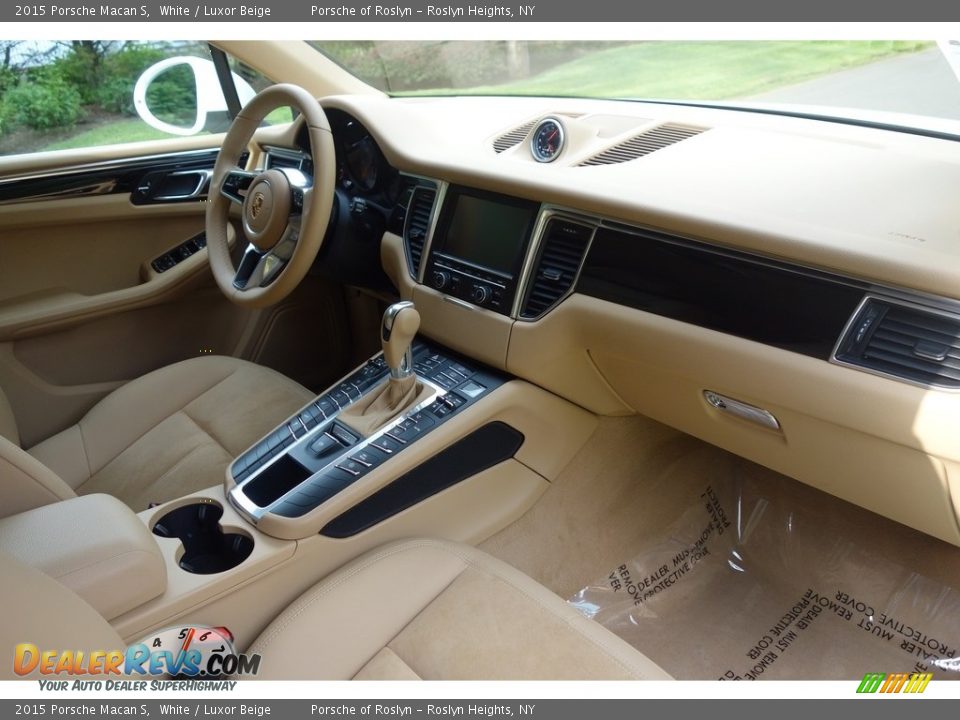 2015 Porsche Macan S White / Luxor Beige Photo #13
