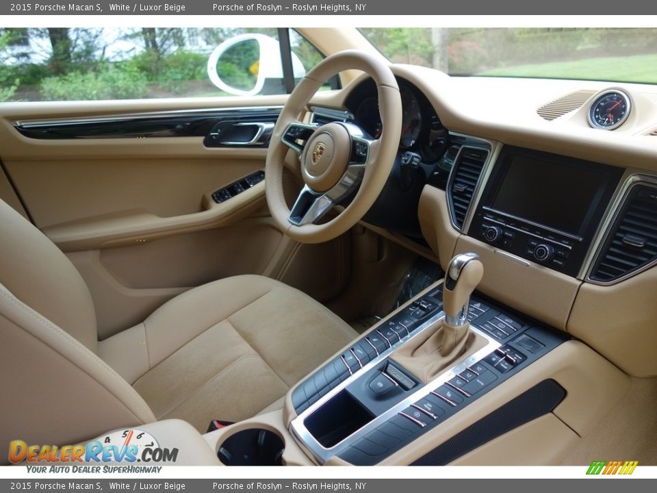 2015 Porsche Macan S White / Luxor Beige Photo #14