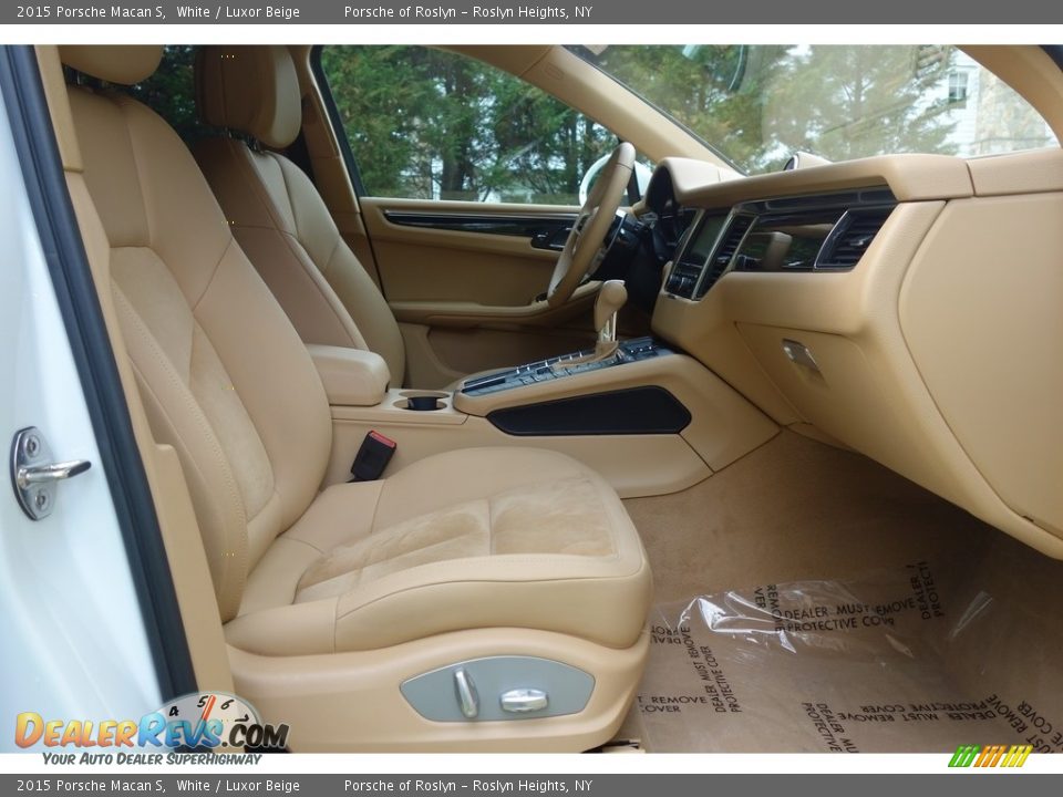 2015 Porsche Macan S White / Luxor Beige Photo #15