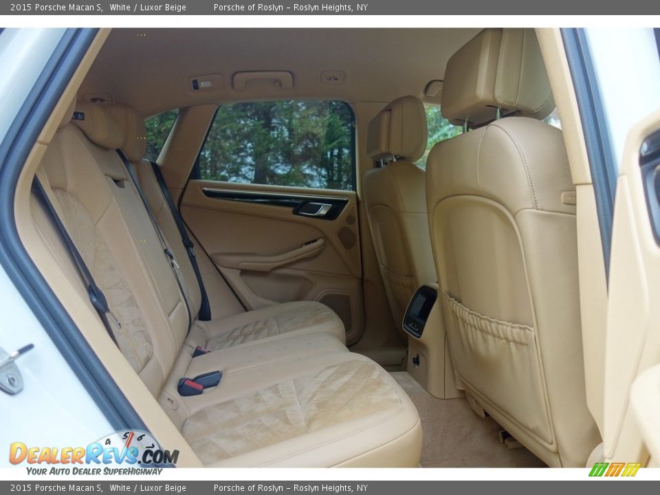 2015 Porsche Macan S White / Luxor Beige Photo #16