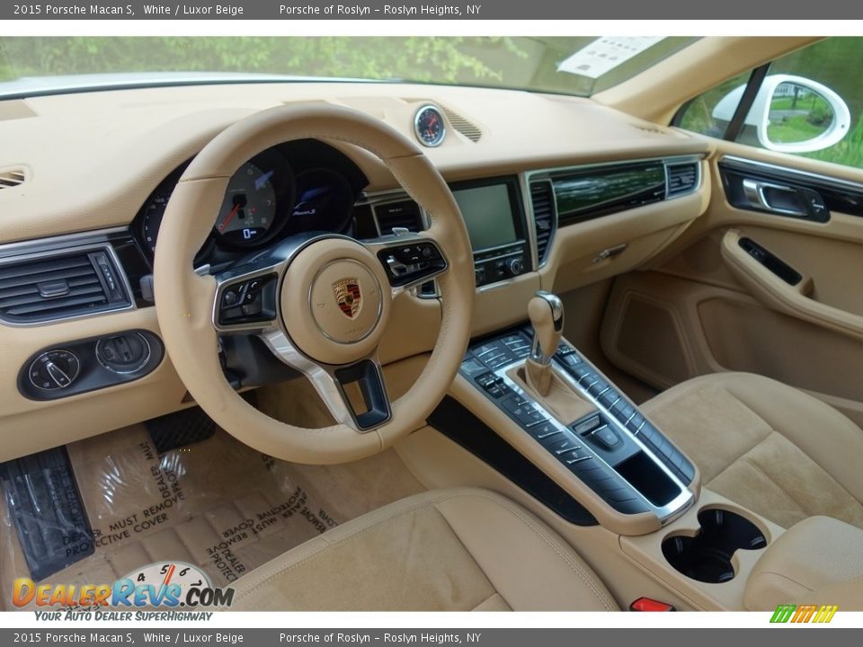 2015 Porsche Macan S White / Luxor Beige Photo #17