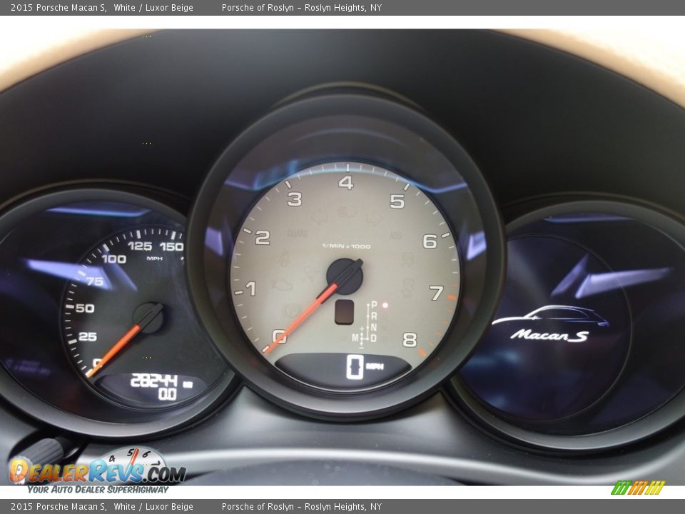 2015 Porsche Macan S White / Luxor Beige Photo #18