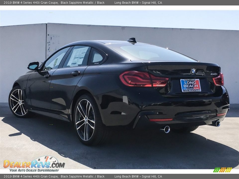 2019 BMW 4 Series 440i Gran Coupe Black Sapphire Metallic / Black Photo #3
