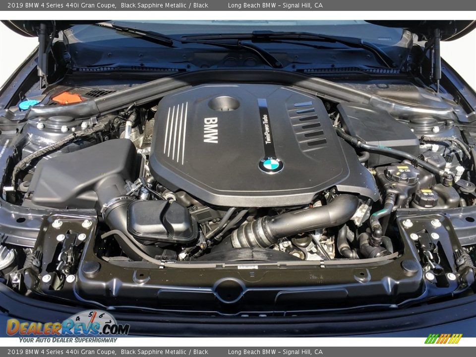 2019 BMW 4 Series 440i Gran Coupe Black Sapphire Metallic / Black Photo #8