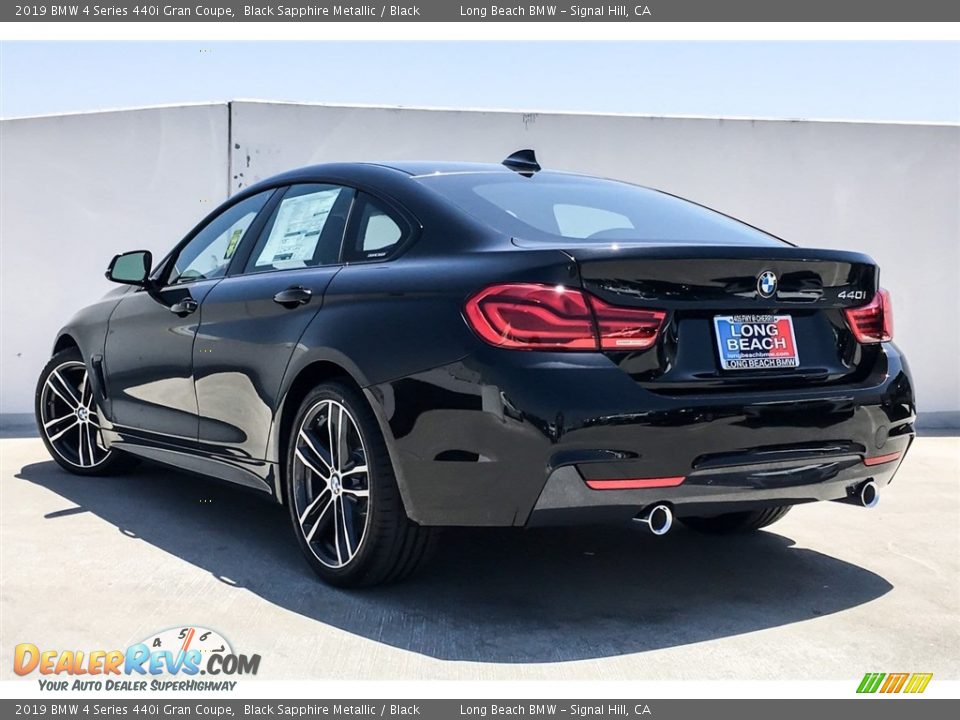 2019 BMW 4 Series 440i Gran Coupe Black Sapphire Metallic / Black Photo #3