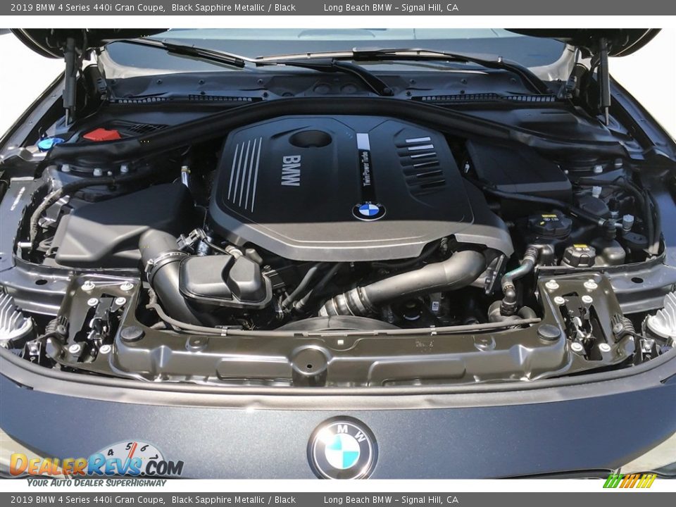 2019 BMW 4 Series 440i Gran Coupe Black Sapphire Metallic / Black Photo #8