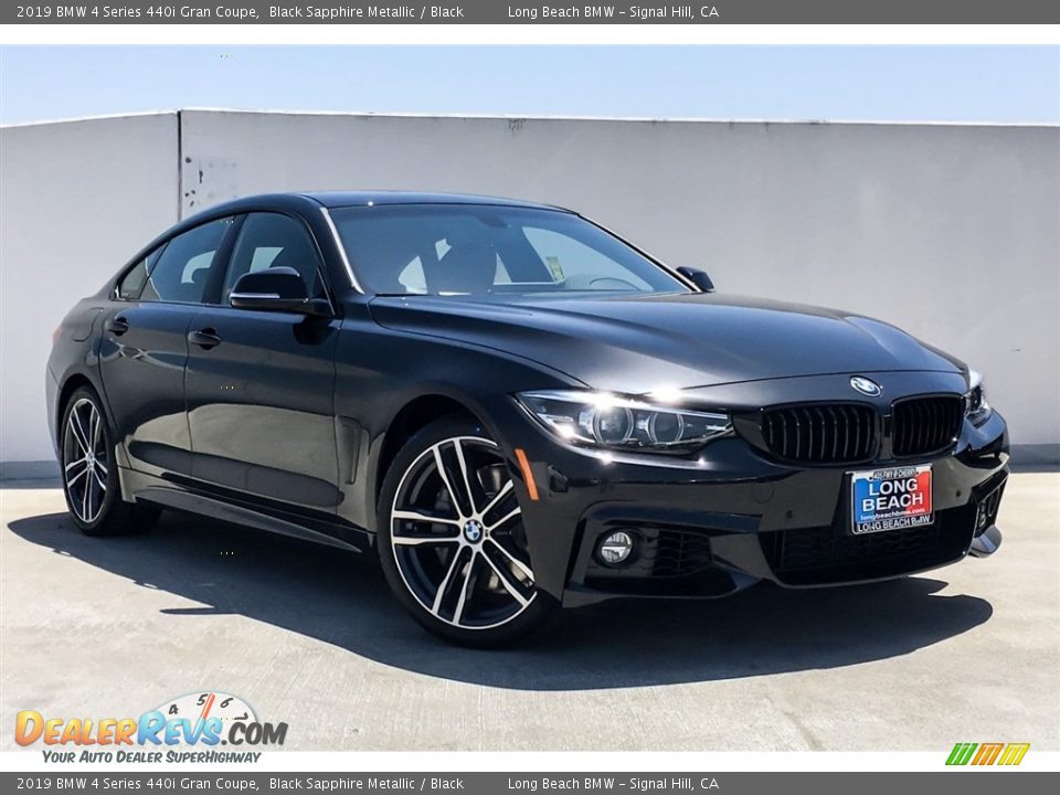 2019 BMW 4 Series 440i Gran Coupe Black Sapphire Metallic / Black Photo #12