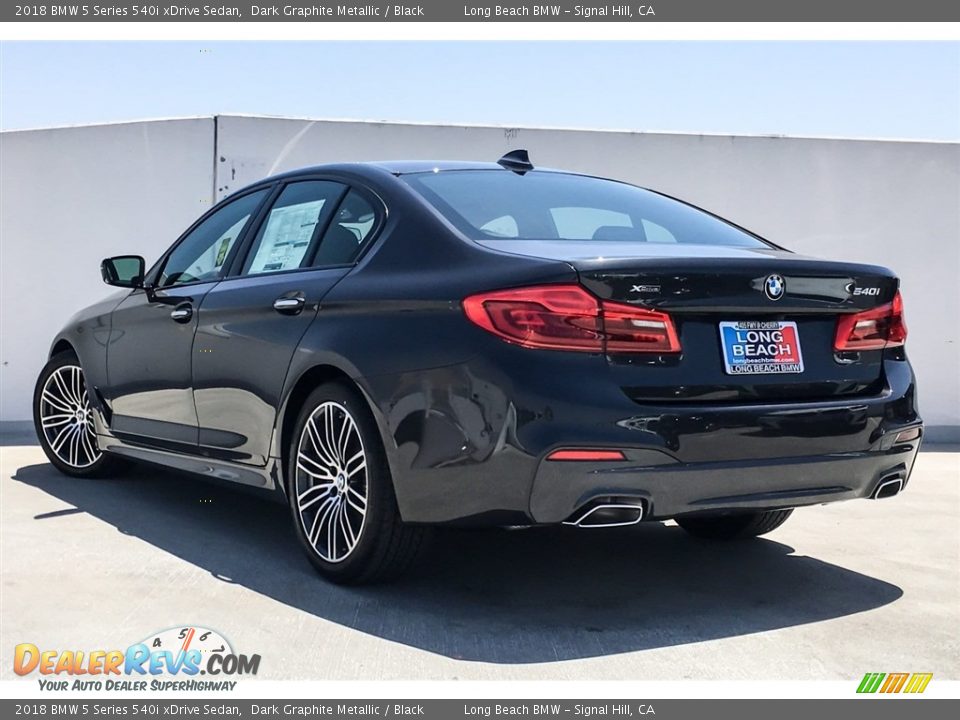 2018 BMW 5 Series 540i xDrive Sedan Dark Graphite Metallic / Black Photo #3