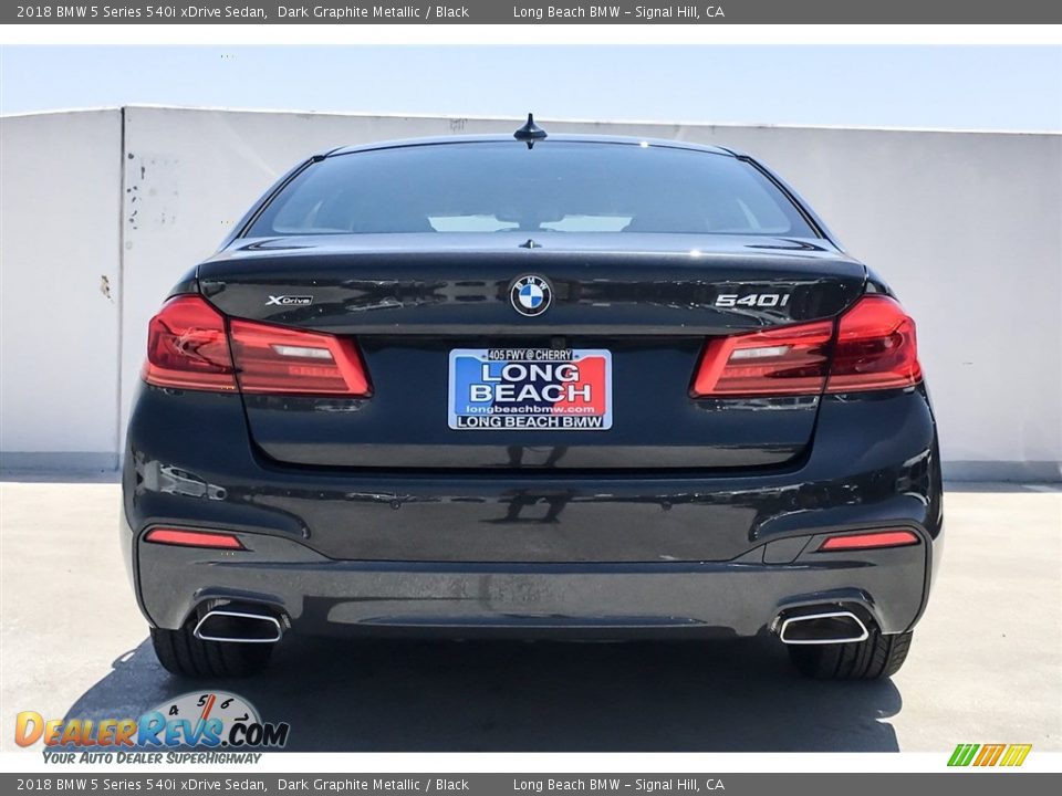 2018 BMW 5 Series 540i xDrive Sedan Dark Graphite Metallic / Black Photo #4
