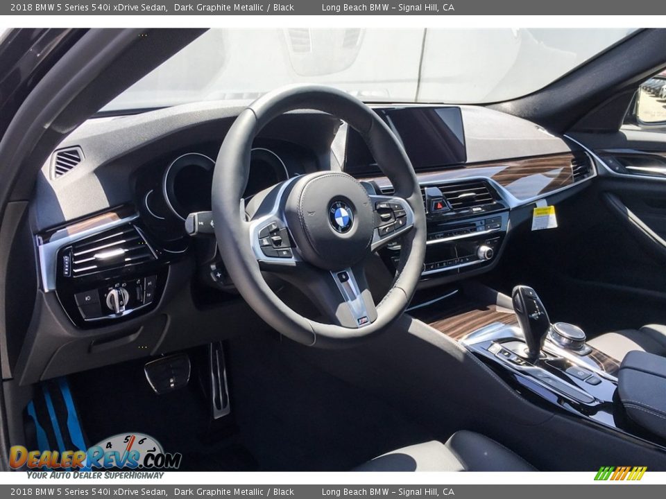 2018 BMW 5 Series 540i xDrive Sedan Dark Graphite Metallic / Black Photo #5