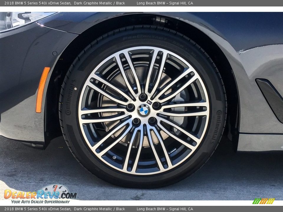2018 BMW 5 Series 540i xDrive Sedan Dark Graphite Metallic / Black Photo #9