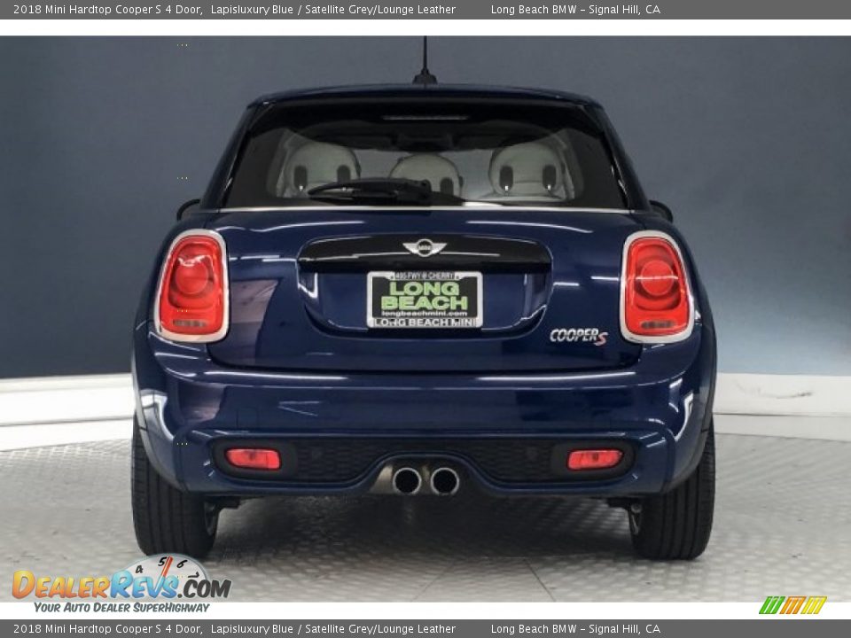 2018 Mini Hardtop Cooper S 4 Door Lapisluxury Blue / Satellite Grey/Lounge Leather Photo #3