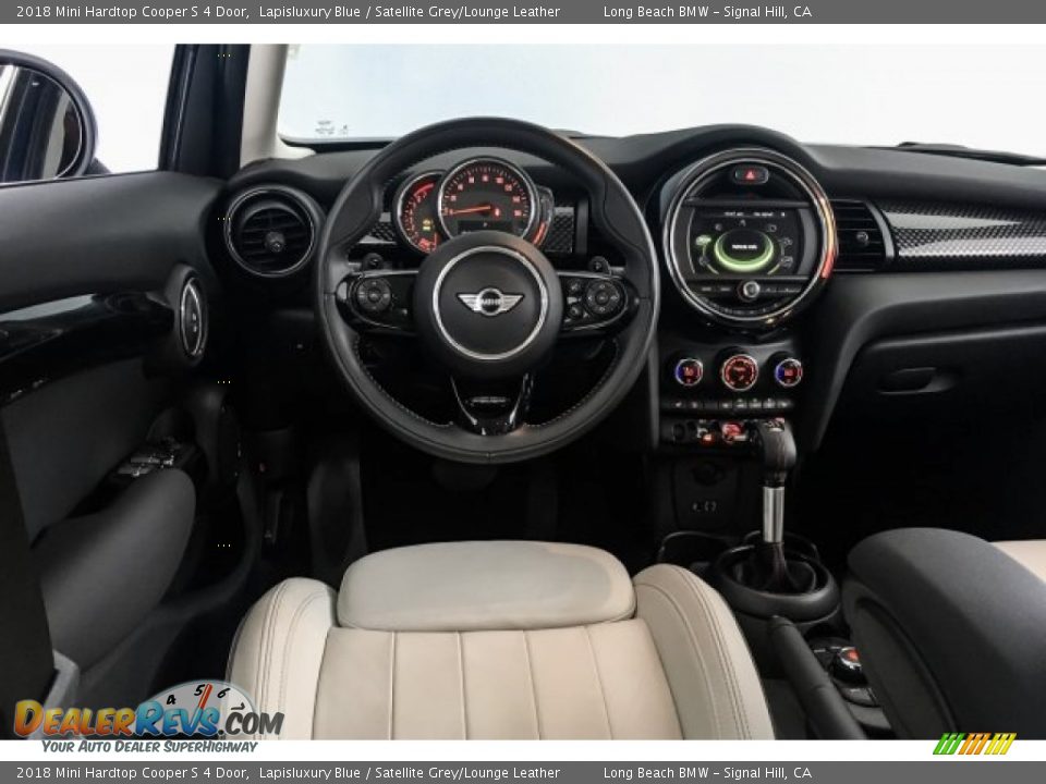 2018 Mini Hardtop Cooper S 4 Door Lapisluxury Blue / Satellite Grey/Lounge Leather Photo #4