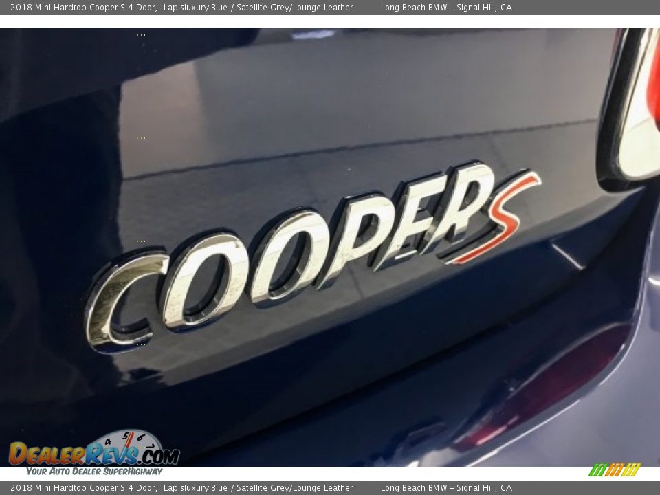 2018 Mini Hardtop Cooper S 4 Door Lapisluxury Blue / Satellite Grey/Lounge Leather Photo #7