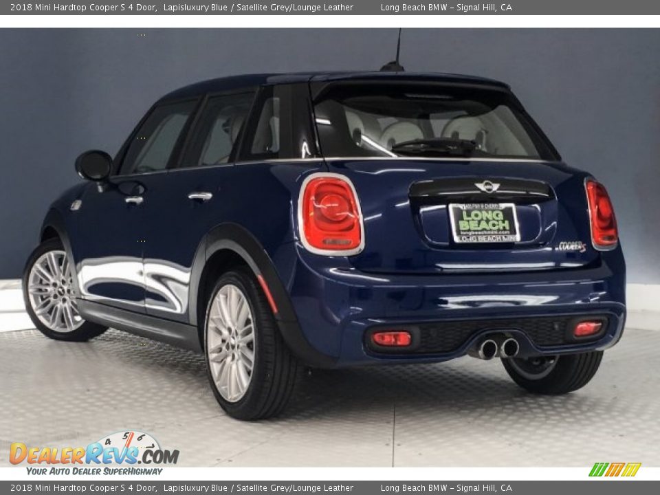 2018 Mini Hardtop Cooper S 4 Door Lapisluxury Blue / Satellite Grey/Lounge Leather Photo #10