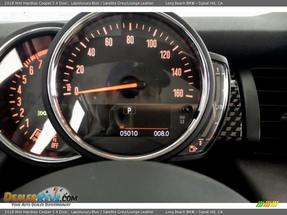 2018 Mini Hardtop Cooper S 4 Door Lapisluxury Blue / Satellite Grey/Lounge Leather Photo #17