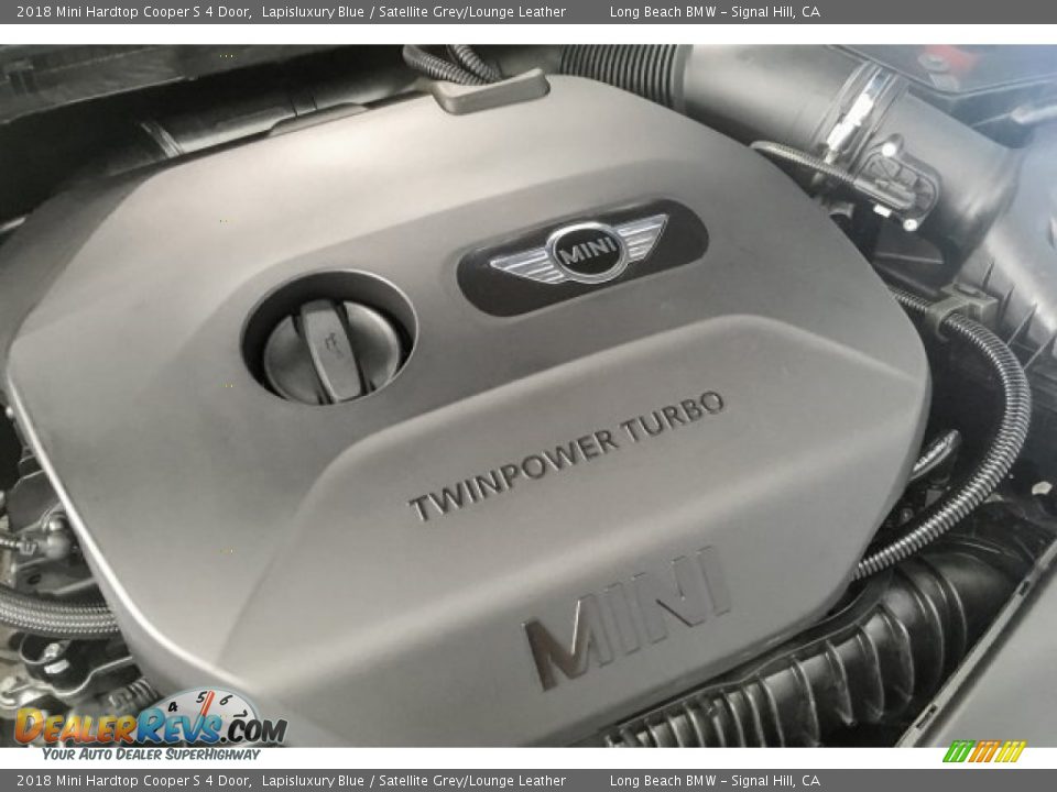 2018 Mini Hardtop Cooper S 4 Door Lapisluxury Blue / Satellite Grey/Lounge Leather Photo #26