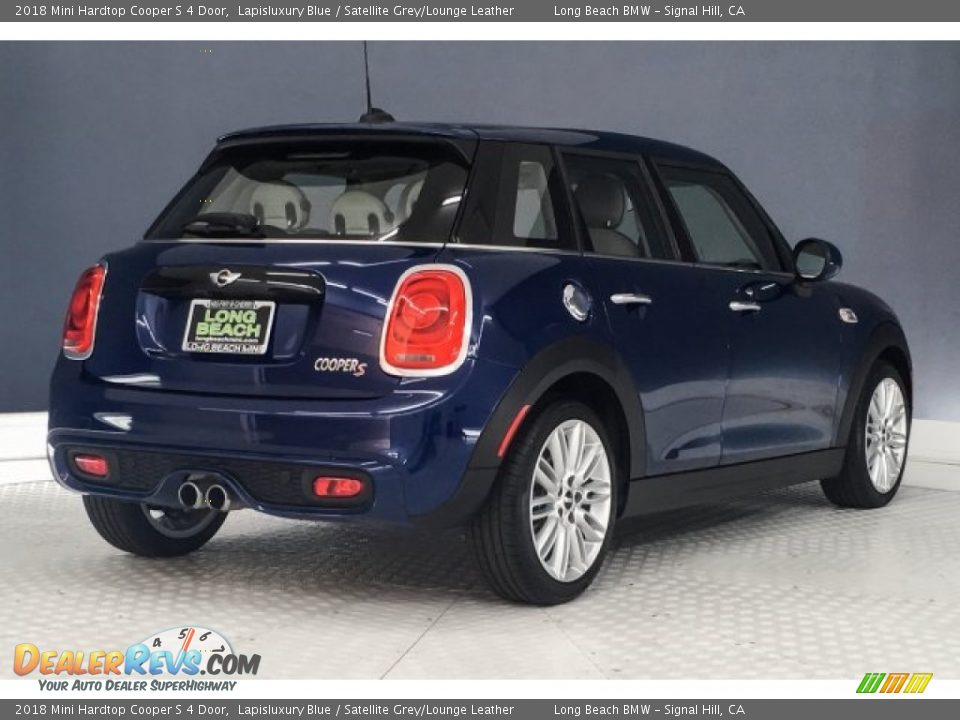 2018 Mini Hardtop Cooper S 4 Door Lapisluxury Blue / Satellite Grey/Lounge Leather Photo #33