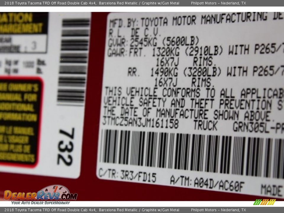 2018 Toyota Tacoma TRD Off Road Double Cab 4x4 Barcelona Red Metallic / Graphite w/Gun Metal Photo #36