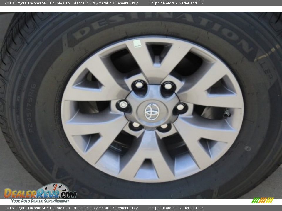 2018 Toyota Tacoma SR5 Double Cab Magnetic Gray Metallic / Cement Gray Photo #9