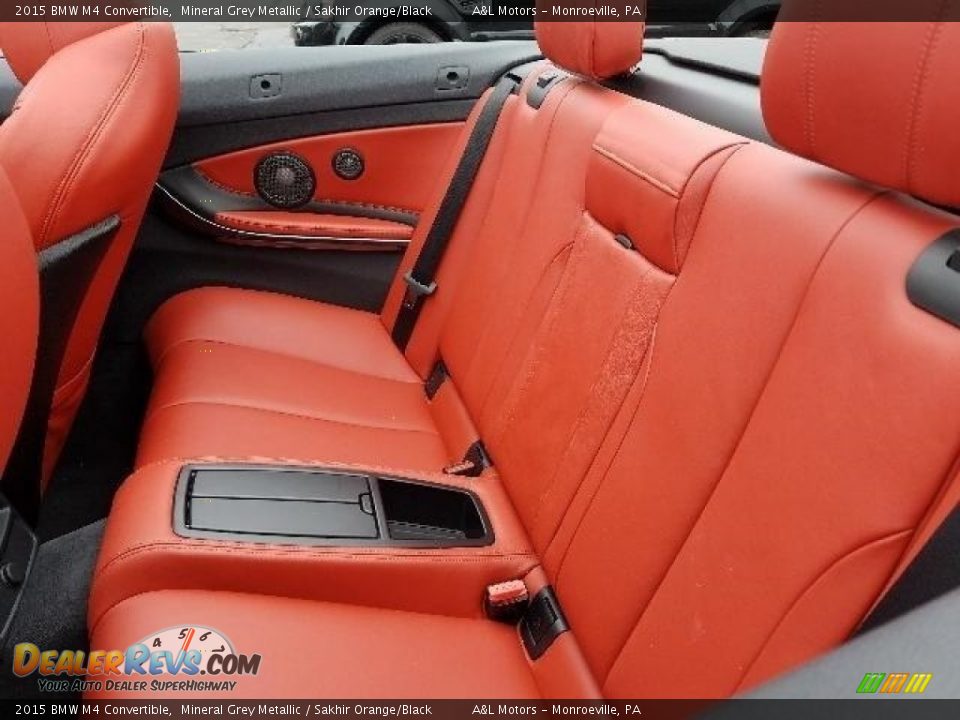 2015 BMW M4 Convertible Mineral Grey Metallic / Sakhir Orange/Black Photo #5