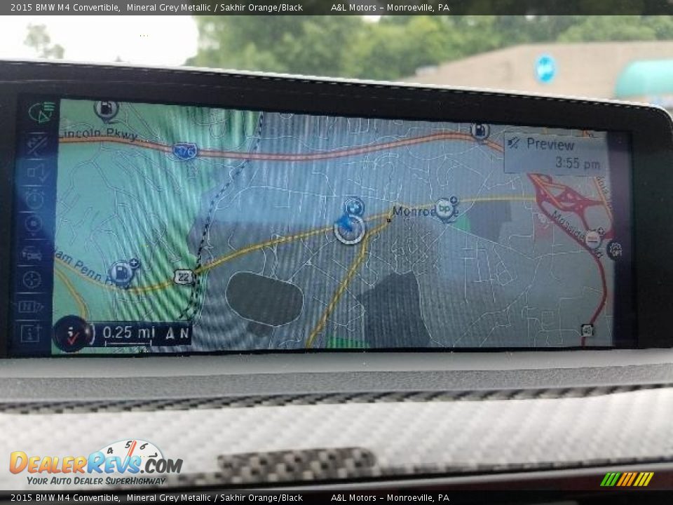 2015 BMW M4 Convertible Mineral Grey Metallic / Sakhir Orange/Black Photo #12