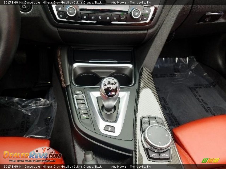 2015 BMW M4 Convertible Mineral Grey Metallic / Sakhir Orange/Black Photo #14