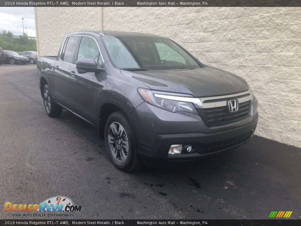 2019 Honda Ridgeline RTL-T AWD Modern Steel Metallic / Black Photo #1