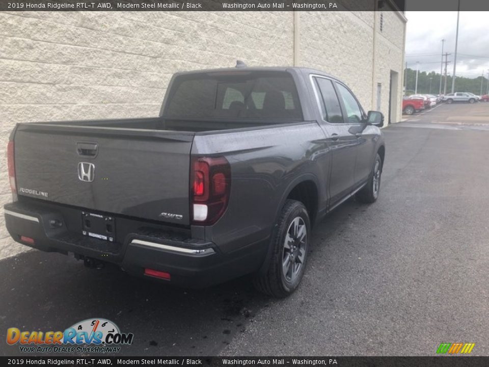 2019 Honda Ridgeline RTL-T AWD Modern Steel Metallic / Black Photo #4