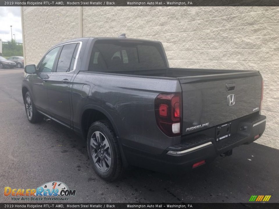 2019 Honda Ridgeline RTL-T AWD Modern Steel Metallic / Black Photo #6