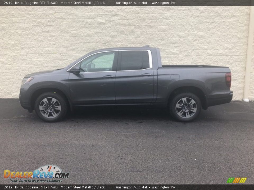 2019 Honda Ridgeline RTL-T AWD Modern Steel Metallic / Black Photo #7