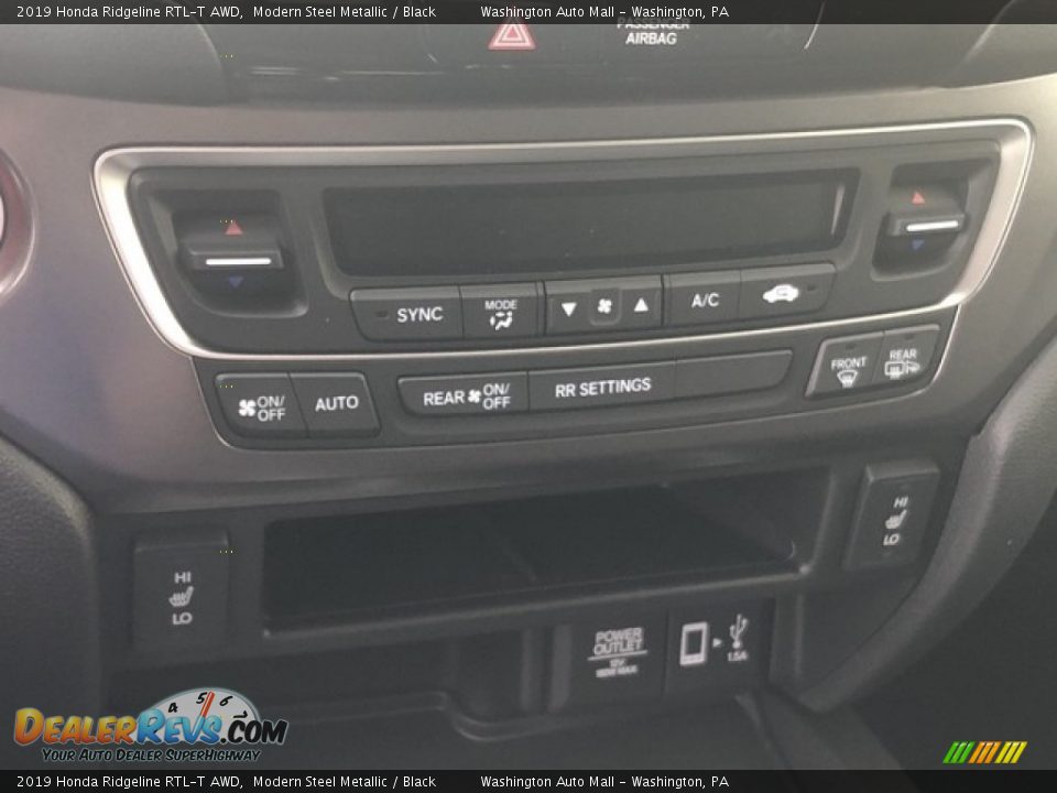 2019 Honda Ridgeline RTL-T AWD Modern Steel Metallic / Black Photo #18