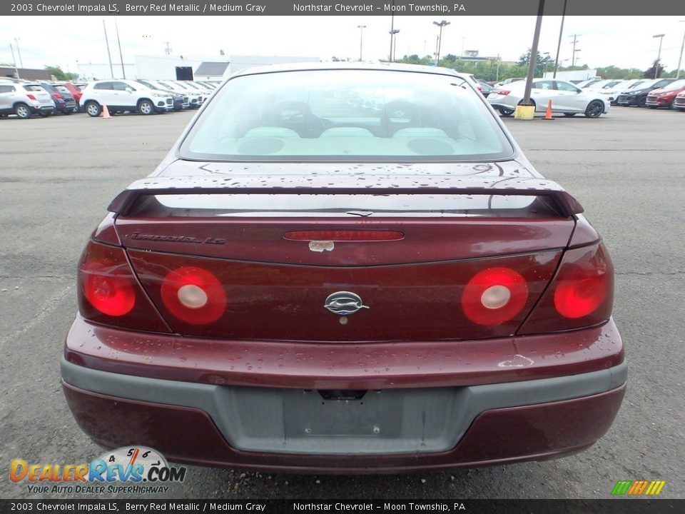 2003 Chevrolet Impala LS Berry Red Metallic / Medium Gray Photo #3