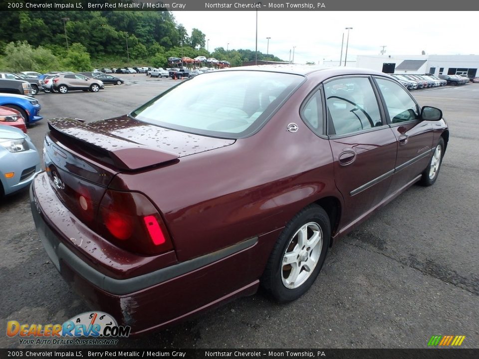 2003 Chevrolet Impala LS Berry Red Metallic / Medium Gray Photo #4