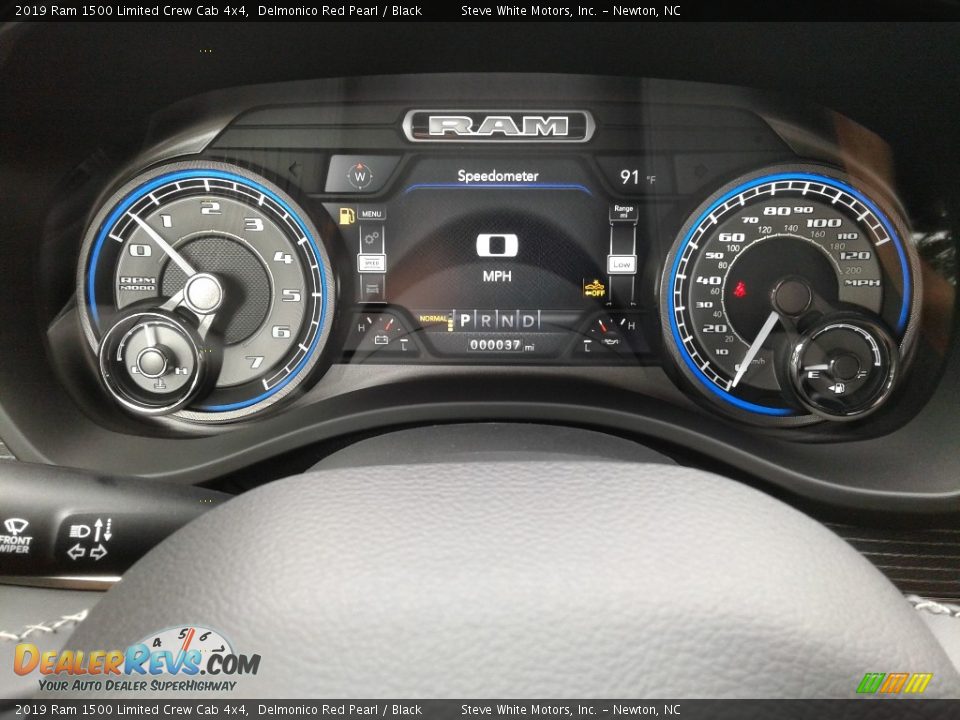 2019 Ram 1500 Limited Crew Cab 4x4 Delmonico Red Pearl / Black Photo #21