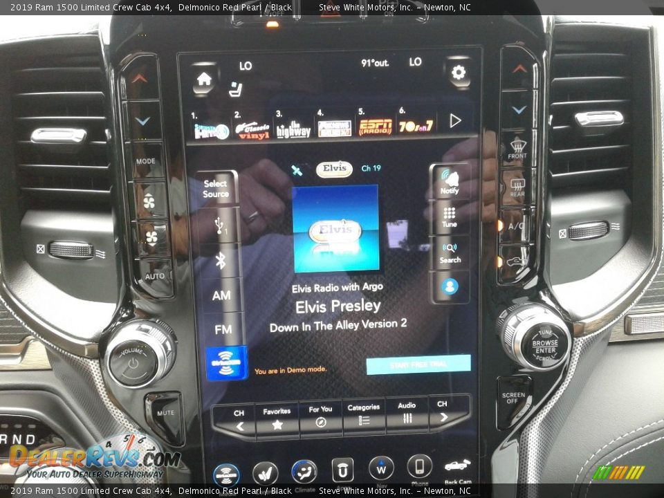 2019 Ram 1500 Limited Crew Cab 4x4 Delmonico Red Pearl / Black Photo #23