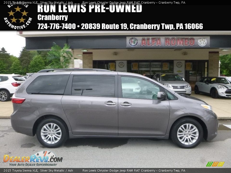 2015 Toyota Sienna XLE Silver Sky Metallic / Ash Photo #1
