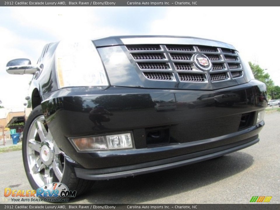 2012 Cadillac Escalade Luxury AWD Black Raven / Ebony/Ebony Photo #1