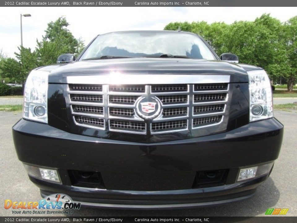 2012 Cadillac Escalade Luxury AWD Black Raven / Ebony/Ebony Photo #4