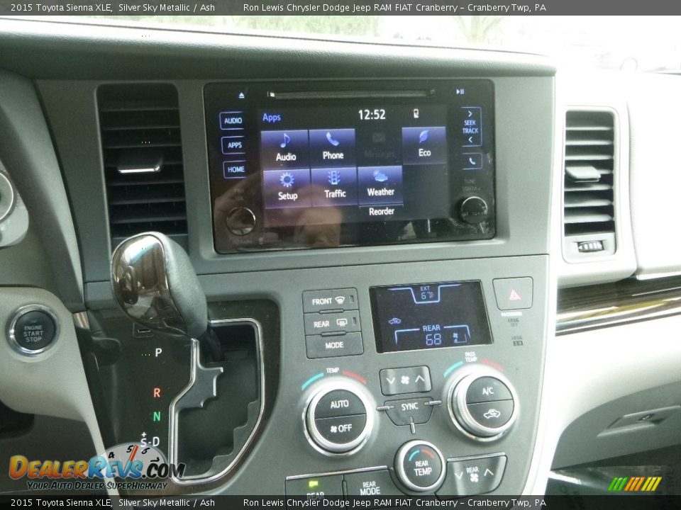 2015 Toyota Sienna XLE Silver Sky Metallic / Ash Photo #17
