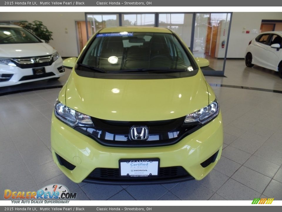 2015 Honda Fit LX Mystic Yellow Pearl / Black Photo #2