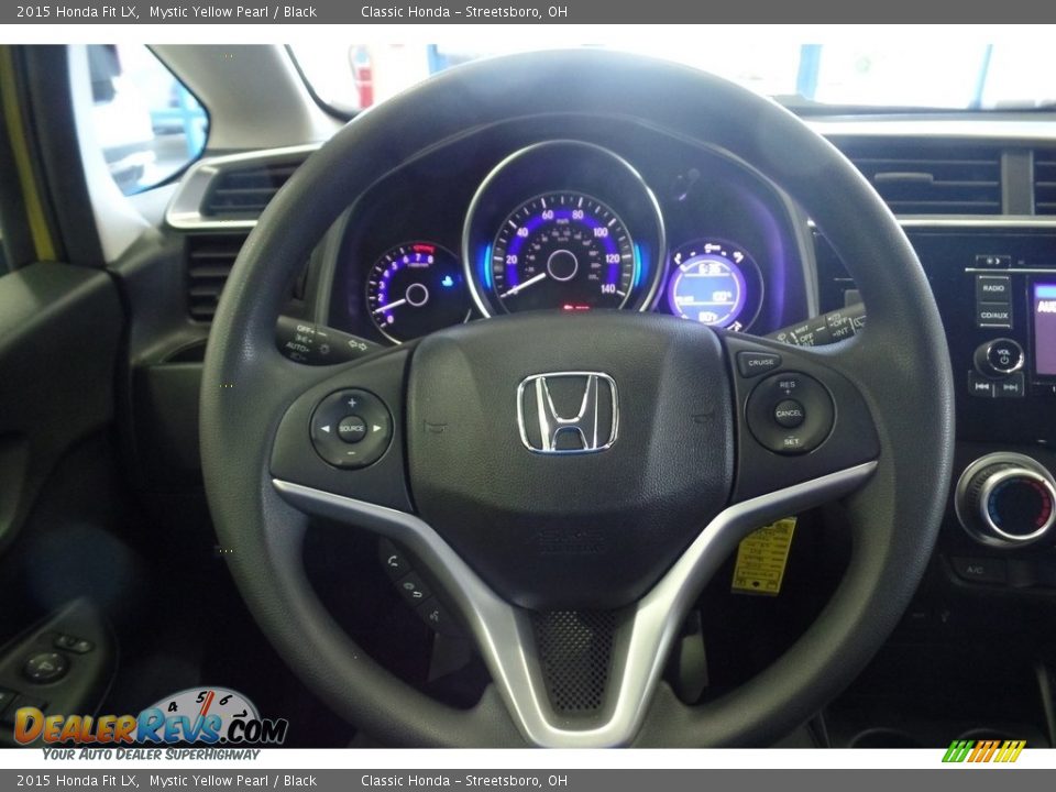 2015 Honda Fit LX Mystic Yellow Pearl / Black Photo #32