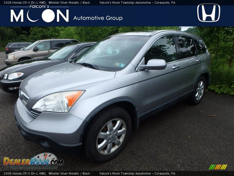 2008 Honda CR-V EX-L 4WD Whistler Silver Metallic / Black Photo #1