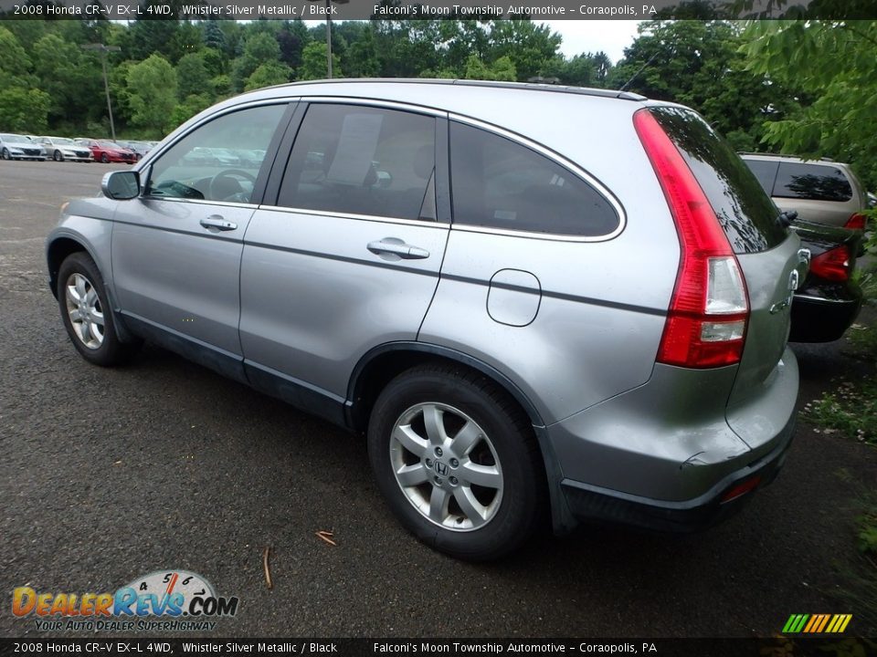 2008 Honda CR-V EX-L 4WD Whistler Silver Metallic / Black Photo #2