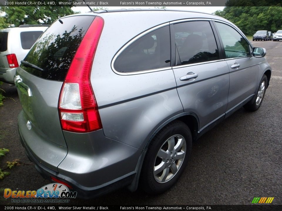 2008 Honda CR-V EX-L 4WD Whistler Silver Metallic / Black Photo #3